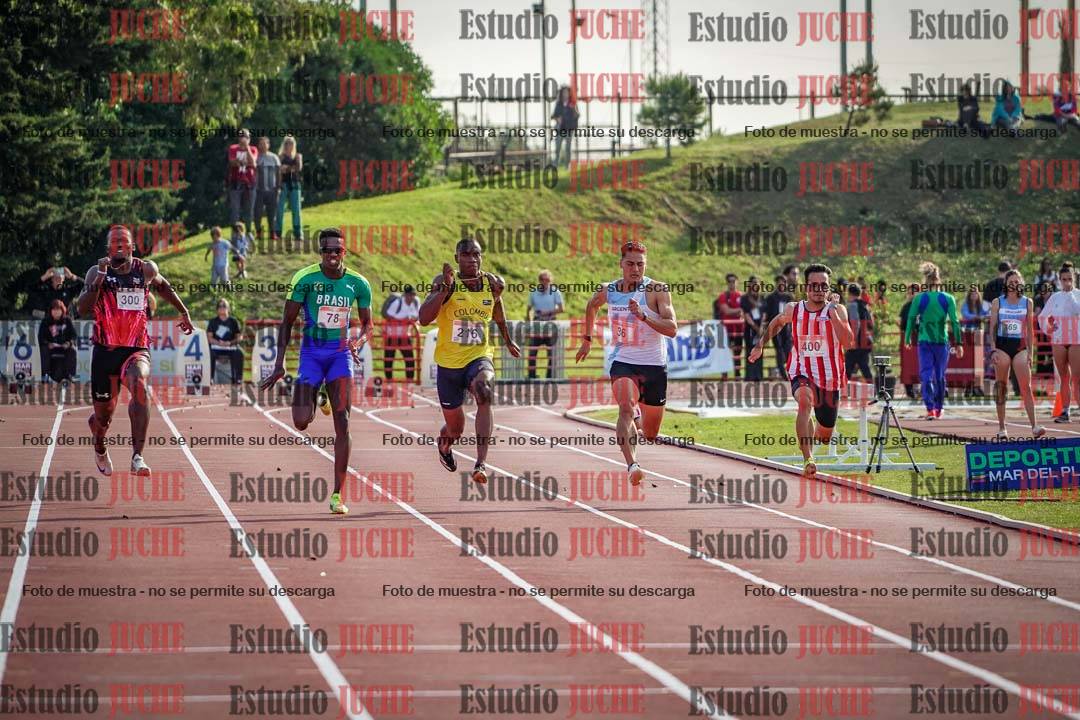 Fotos de los 100 m de varones - FINAL