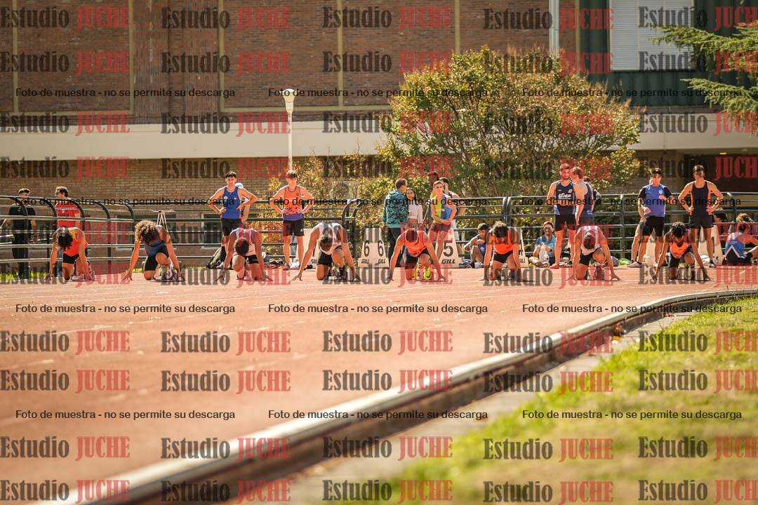 Fotos de los 100 m llanos de varones