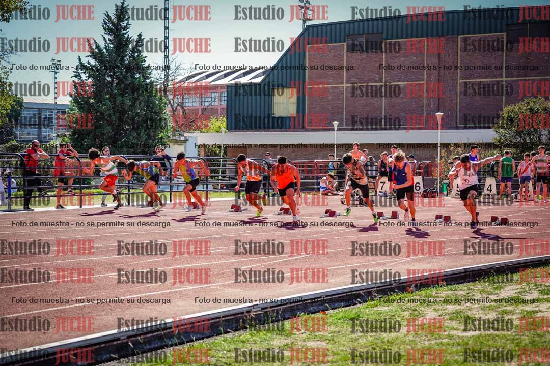 Fotos de los 100 m llanos de varones