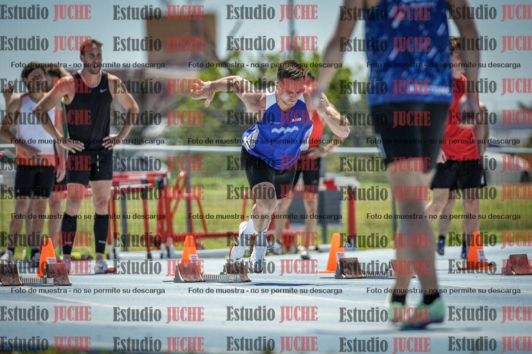 Fotos de los 100 m llanos de varones