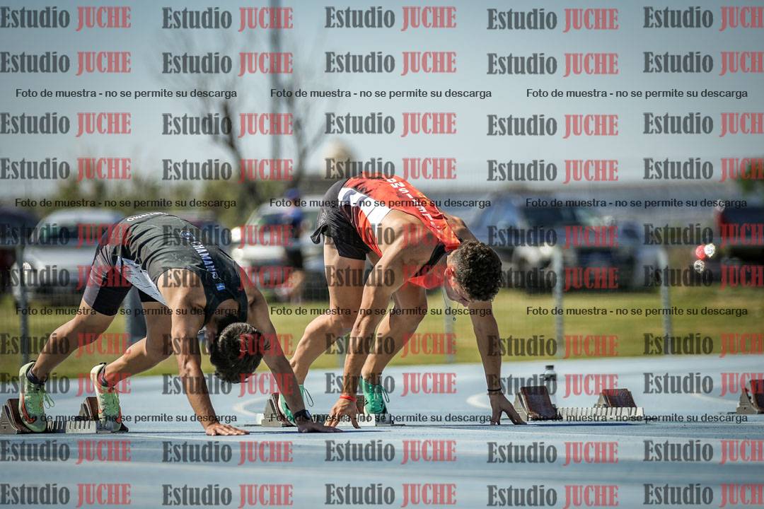 Fotos de los 100 m llanos de varones