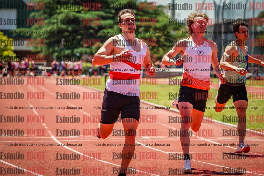 Fotos de los 100 m llanos de varones