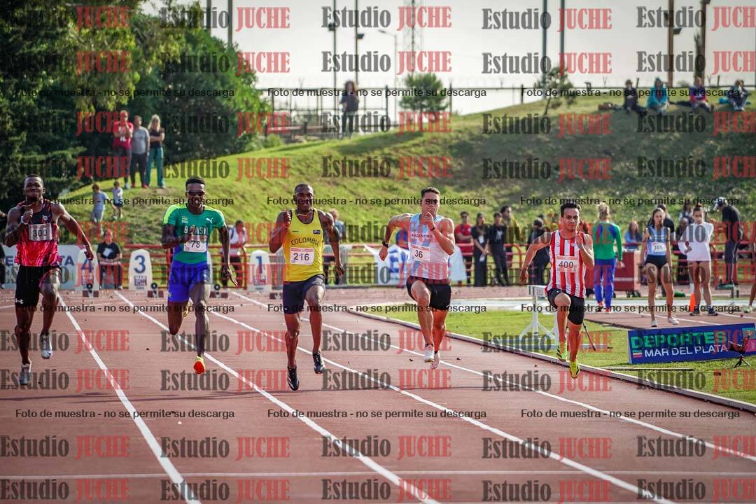 Fotos de los 100 m de varones - FINAL