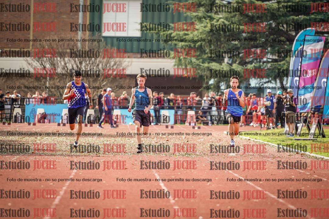 Fotos de los 100 m llanos de varones