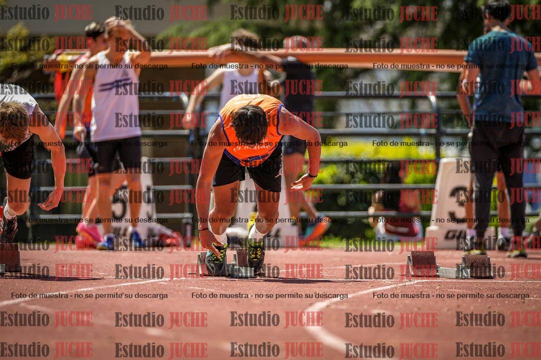 Fotos de los 100 m llanos de varones