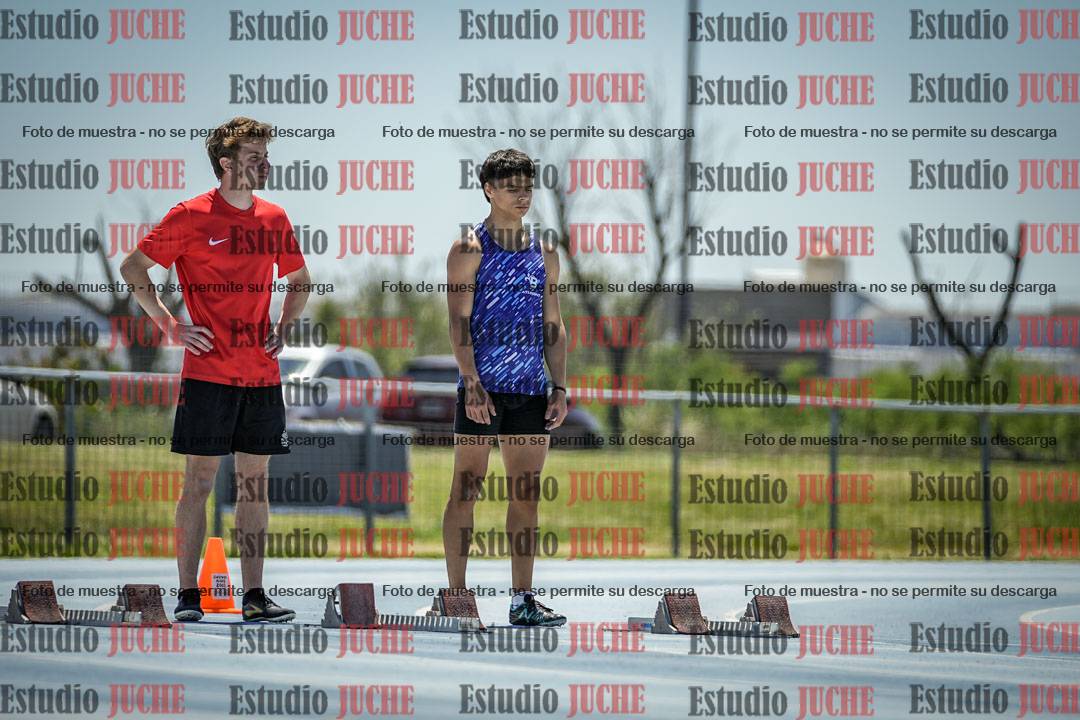 Fotos de los 100 m llanos de varones