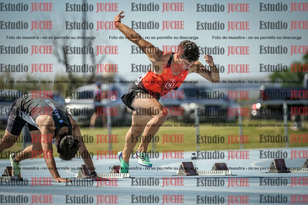 Fotos de los 100 m llanos de varones