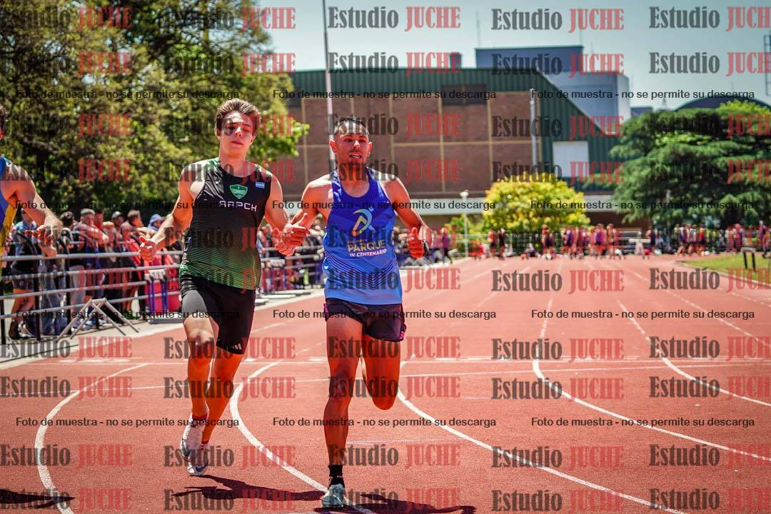 Fotos de los 100 m llanos de varones