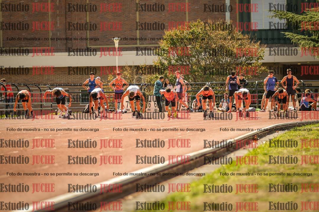 Fotos de los 100 m llanos de varones