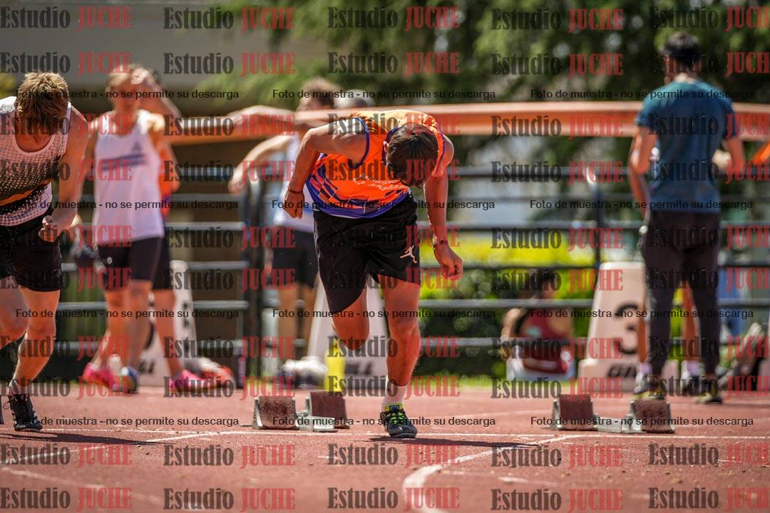 Fotos de los 100 m llanos de varones