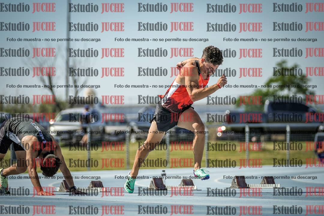 Fotos de los 100 m llanos de varones