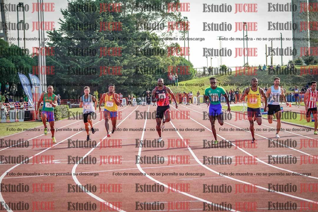Fotos de los 100 m de varones - FINAL