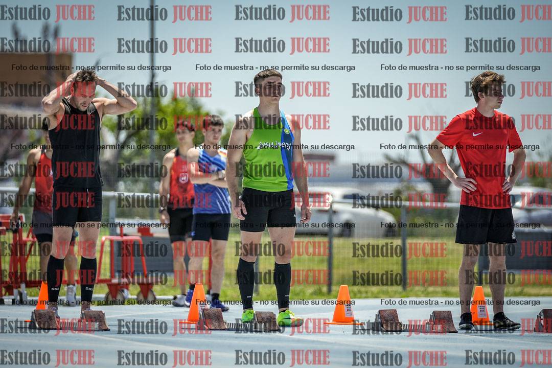 Fotos de los 100 m llanos de varones