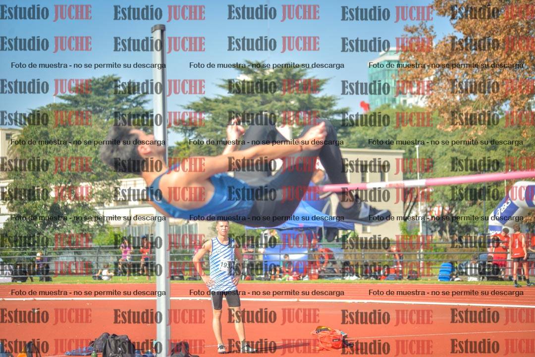 Fotos del salto en alto de varones