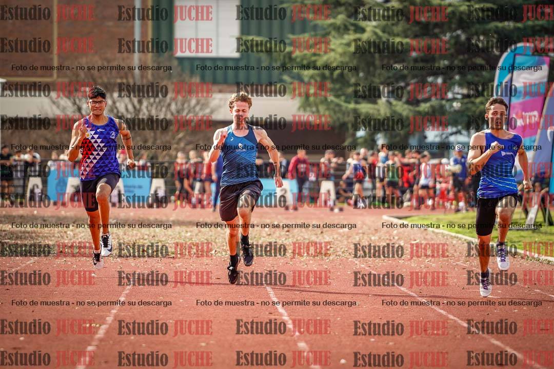 Fotos de los 100 m llanos de varones