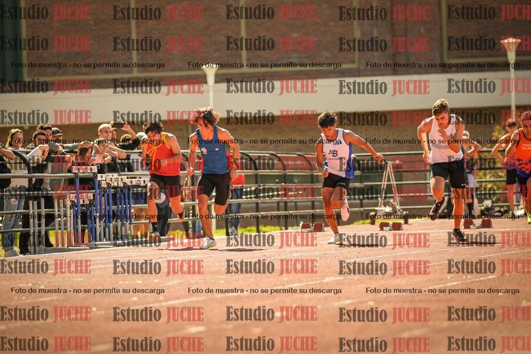 Fotos de los 100 m llanos de varones