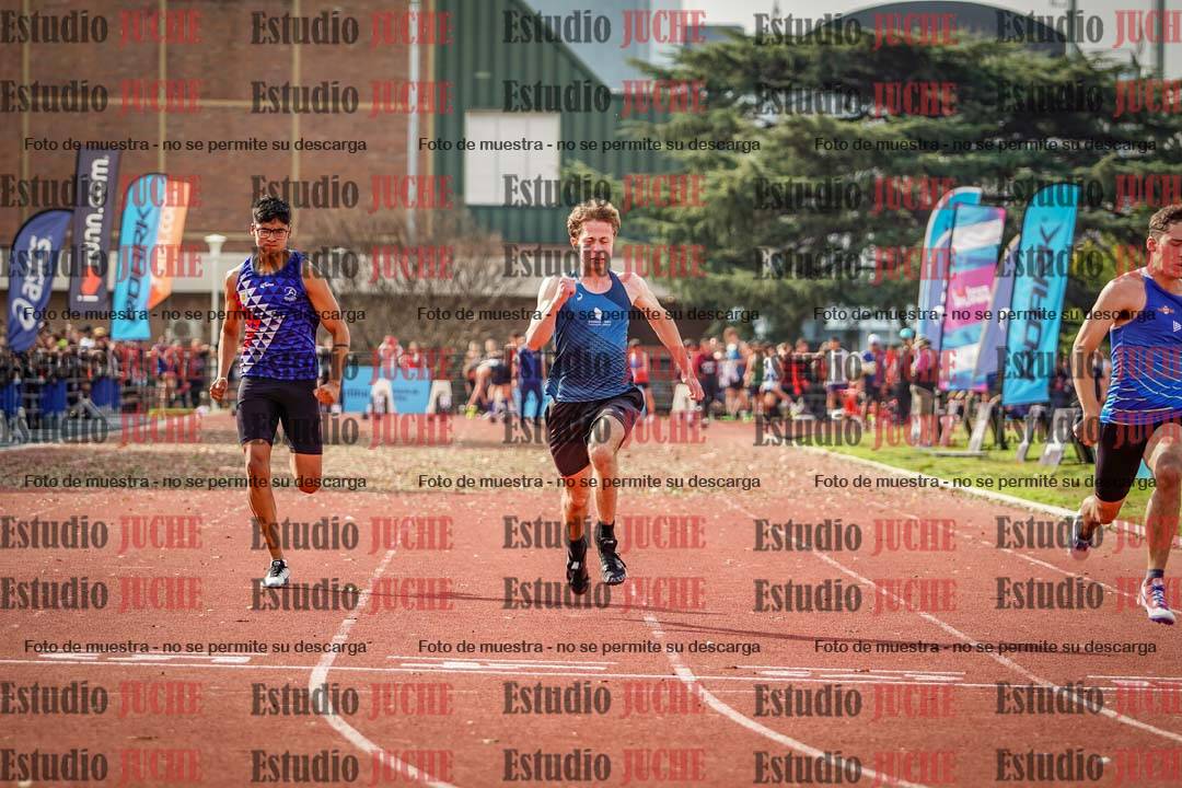 Fotos de los 100 m llanos de varones