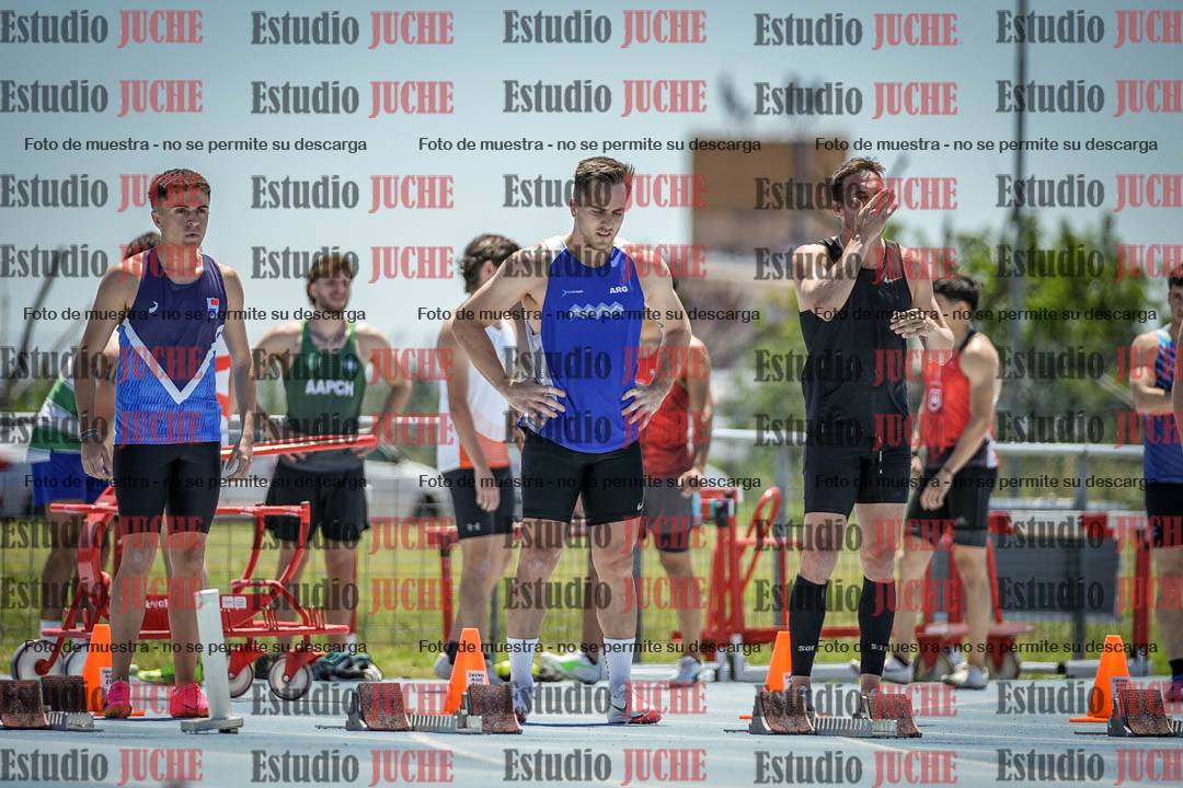 Fotos de los 100 m llanos de varones