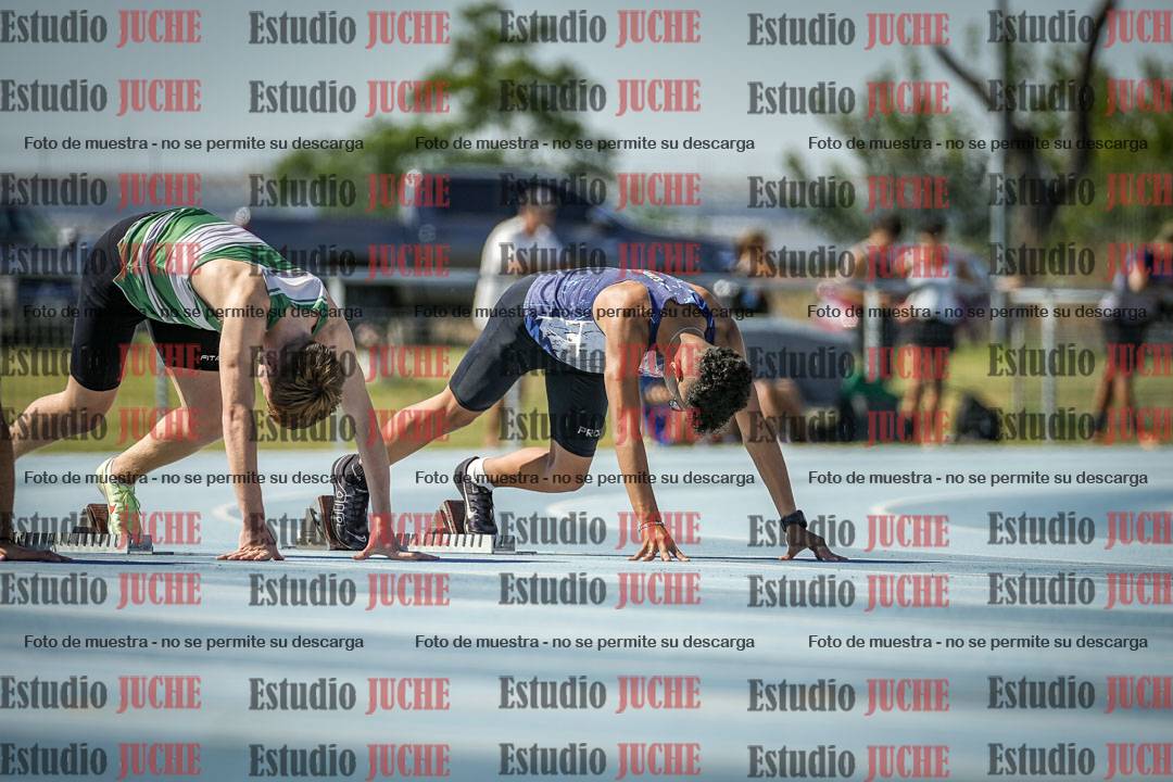Fotos de los 100 m llanos de varones