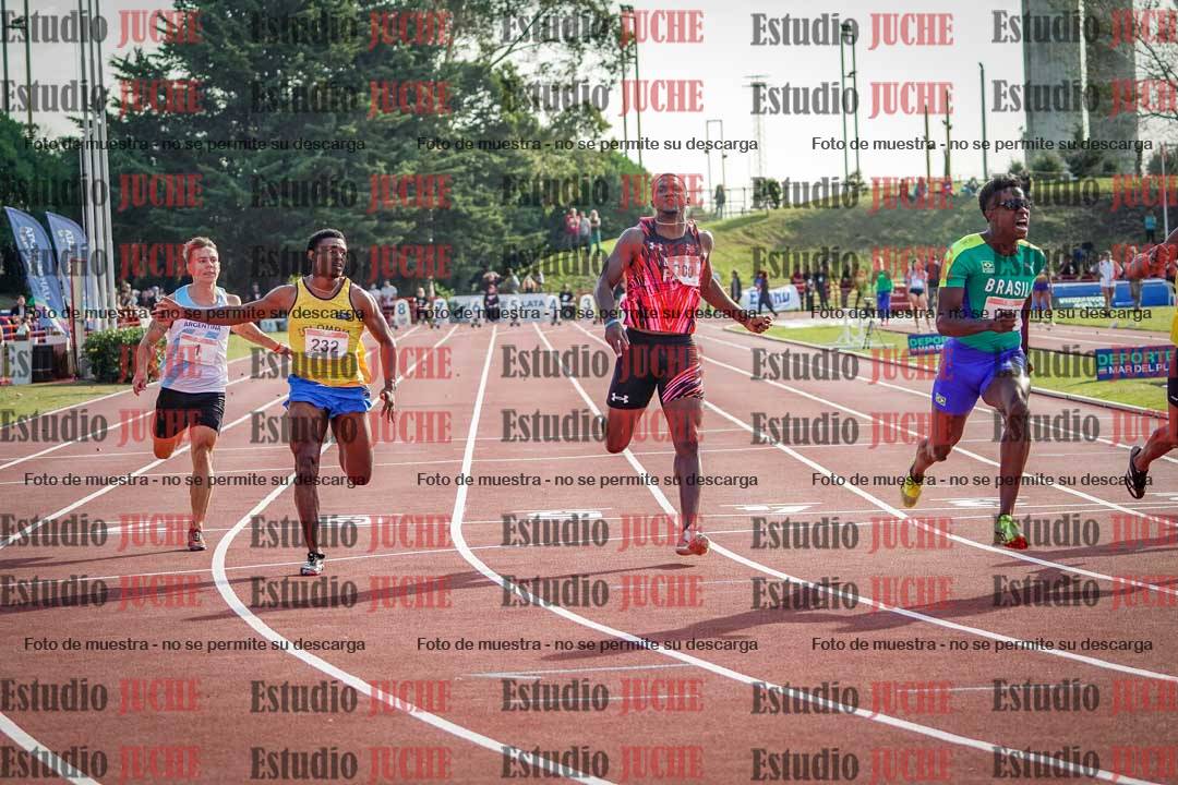 Fotos de los 100 m de varones - FINAL