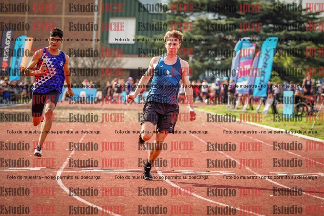 Fotos de los 100 m llanos de varones