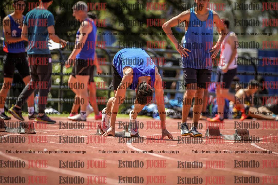 Fotos de los 100 m llanos de varones
