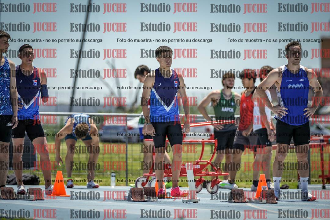 Fotos de los 100 m llanos de varones