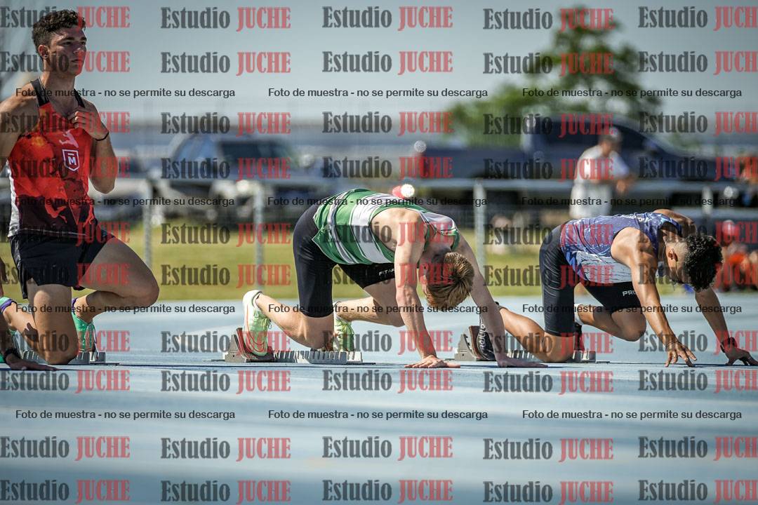 Fotos de los 100 m llanos de varones