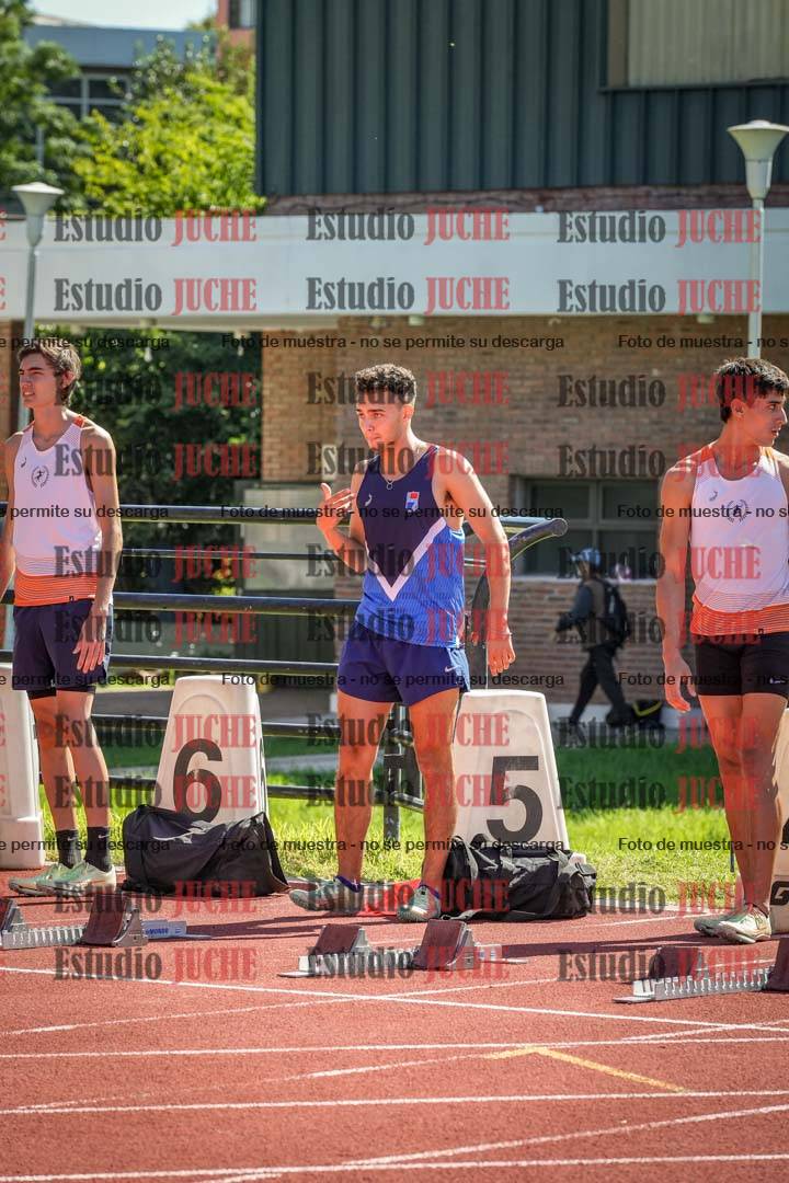 Fotos de los 100 m con vallas de varones