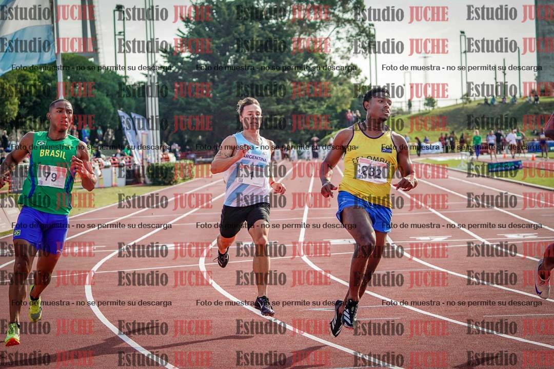 Fotos de los 100 m de varones - FINAL