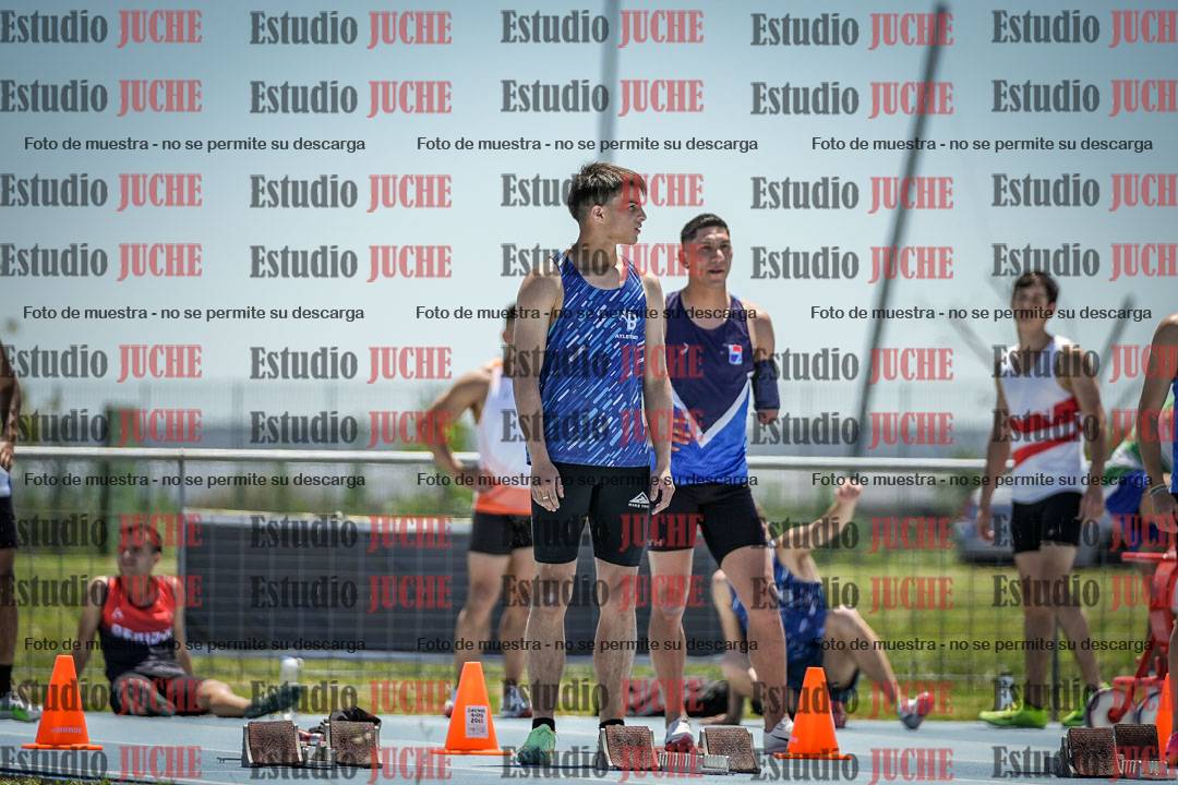 Fotos de los 100 m llanos de varones