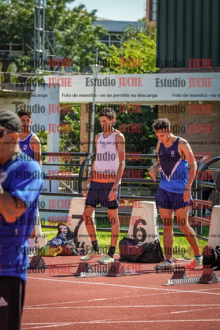 Fotos de los 100 m con vallas de varones