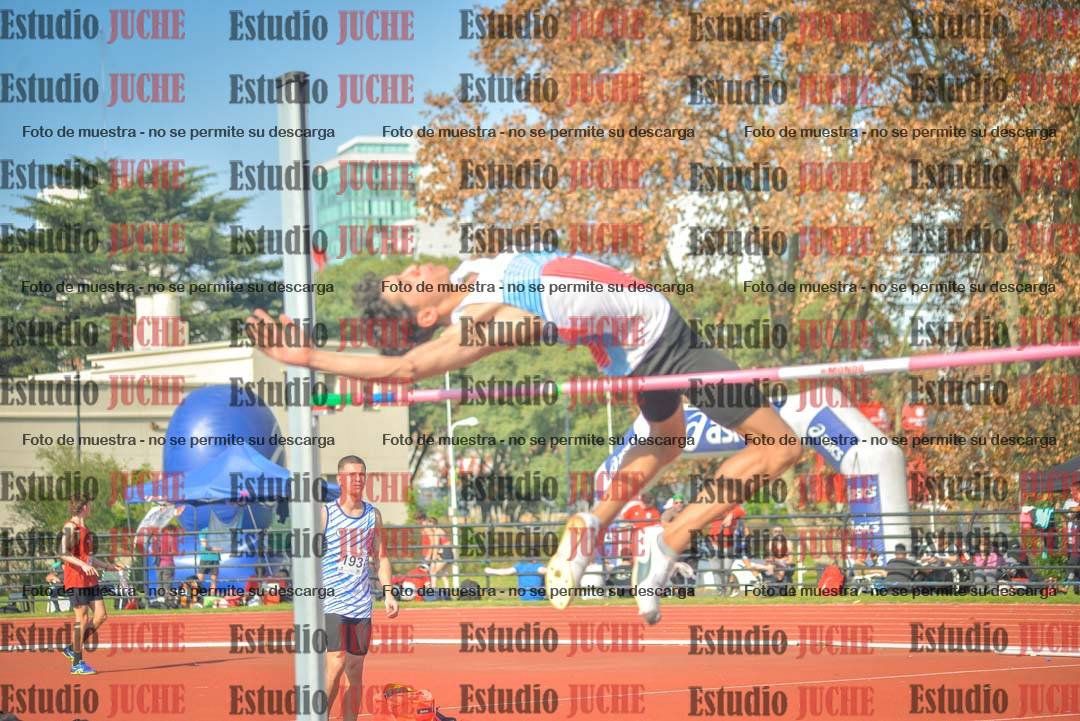 Fotos del salto en alto de varones