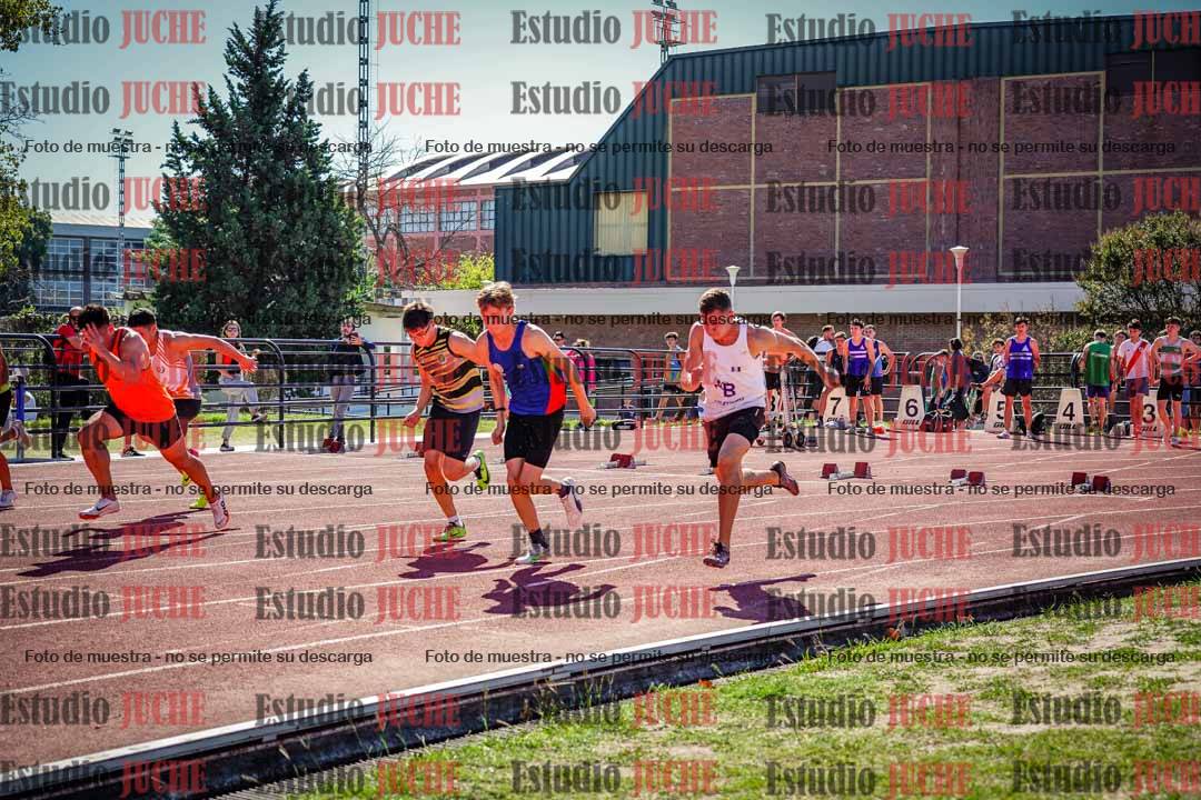 Fotos de los 100 m llanos de varones