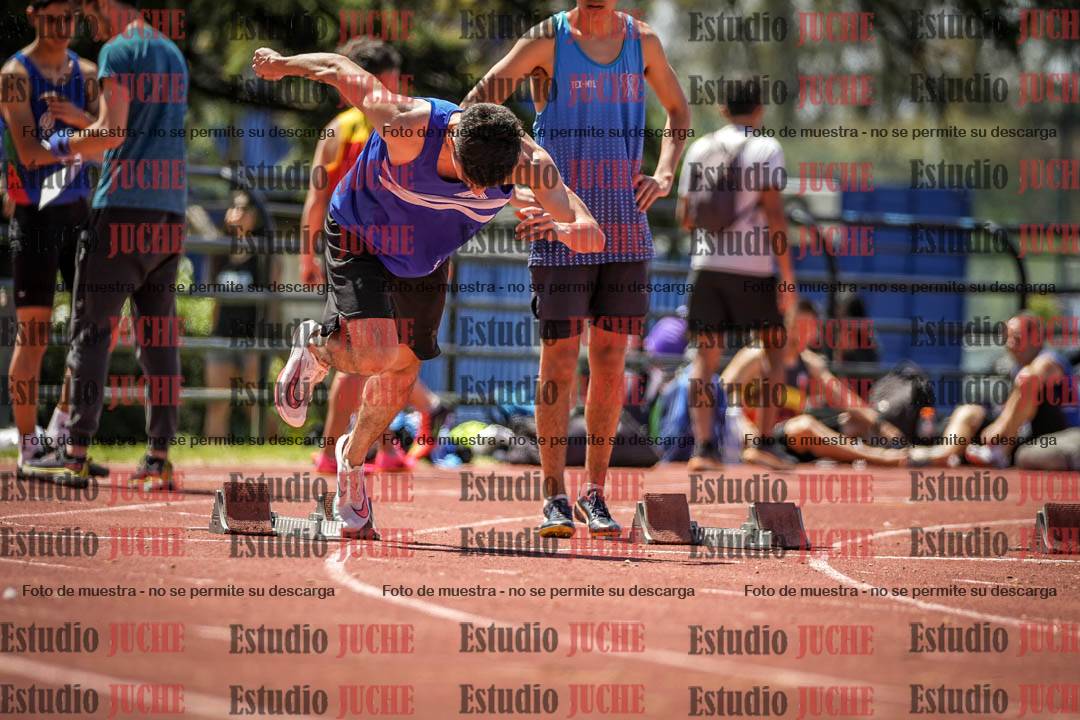 Fotos de los 100 m llanos de varones
