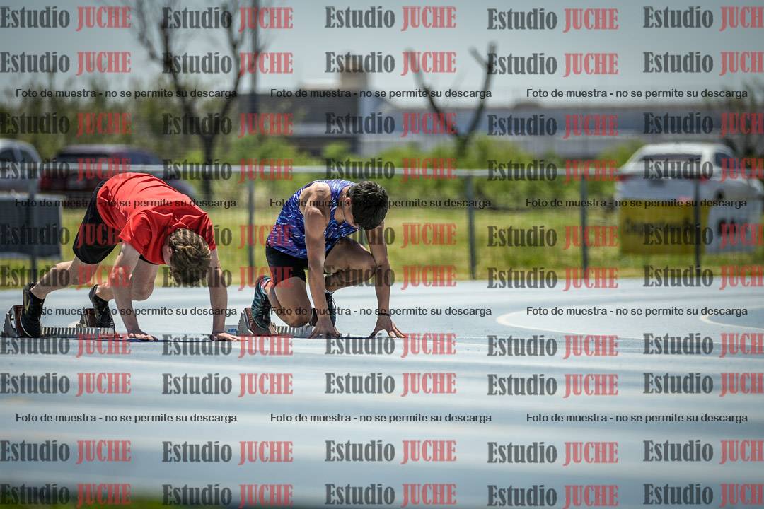 Fotos de los 100 m llanos de varones