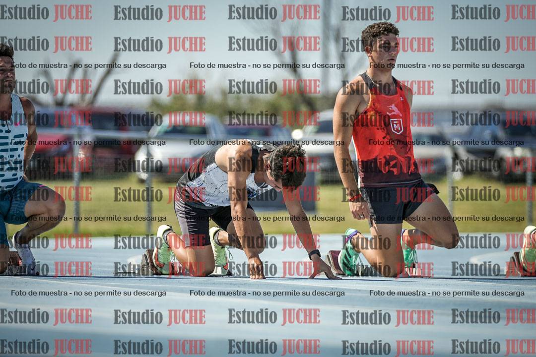 Fotos de los 100 m llanos de varones