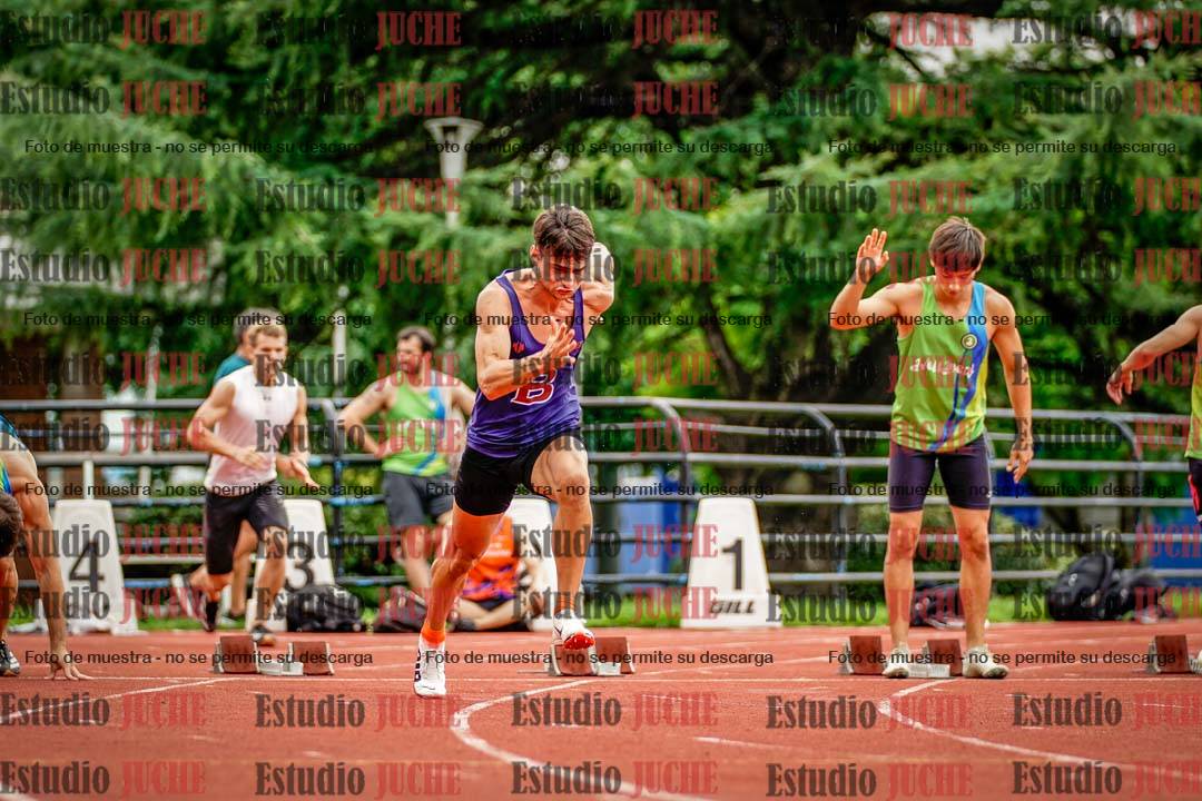 Fotos de los 100 m llanos de varones