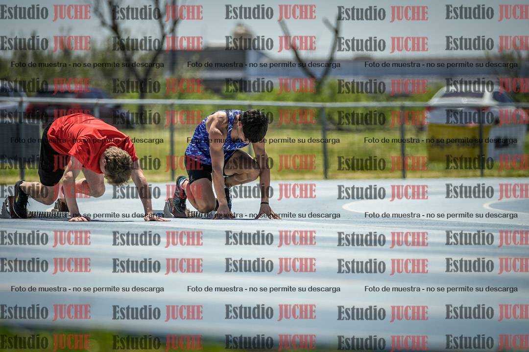 Fotos de los 100 m llanos de varones