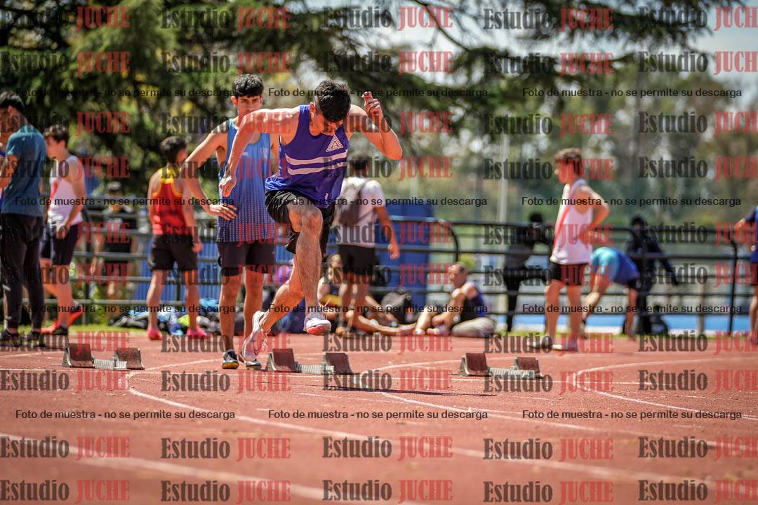 Fotos de los 100 m llanos de varones