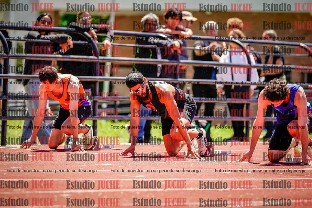 Fotos de los 100 m llanos de varones