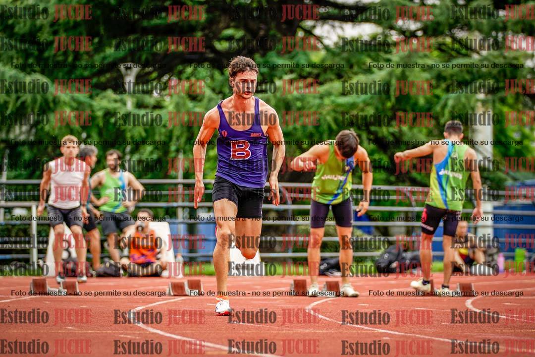 Fotos de los 100 m llanos de varones