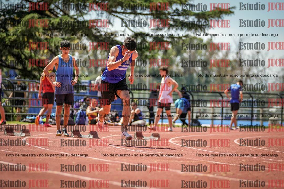 Fotos de los 100 m llanos de varones