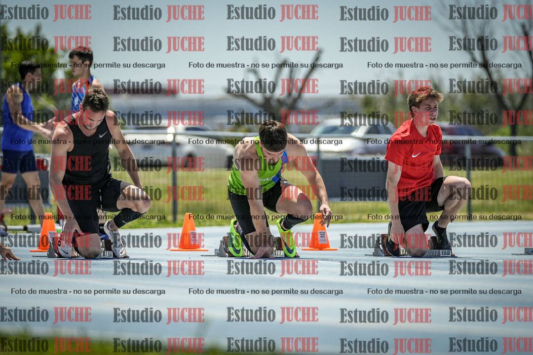 Fotos de los 100 m llanos de varones