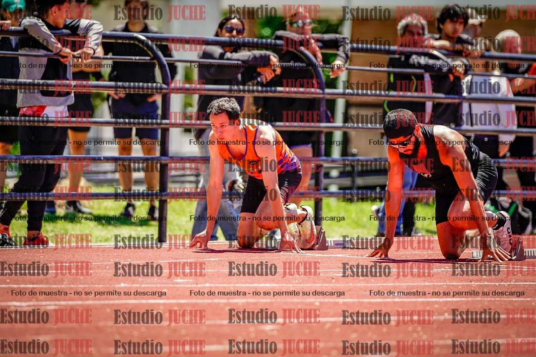 Fotos de los 100 m llanos de varones