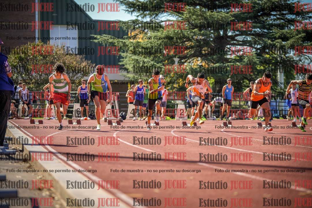 Fotos de los 100 m llanos de varones