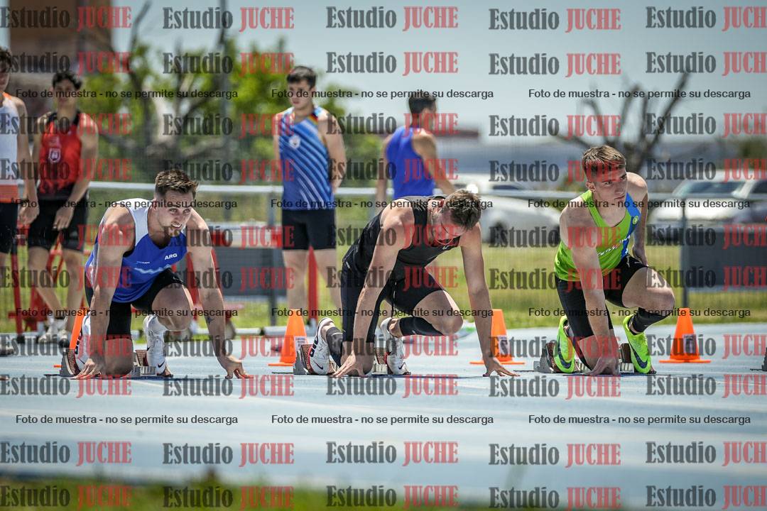 Fotos de los 100 m llanos de varones