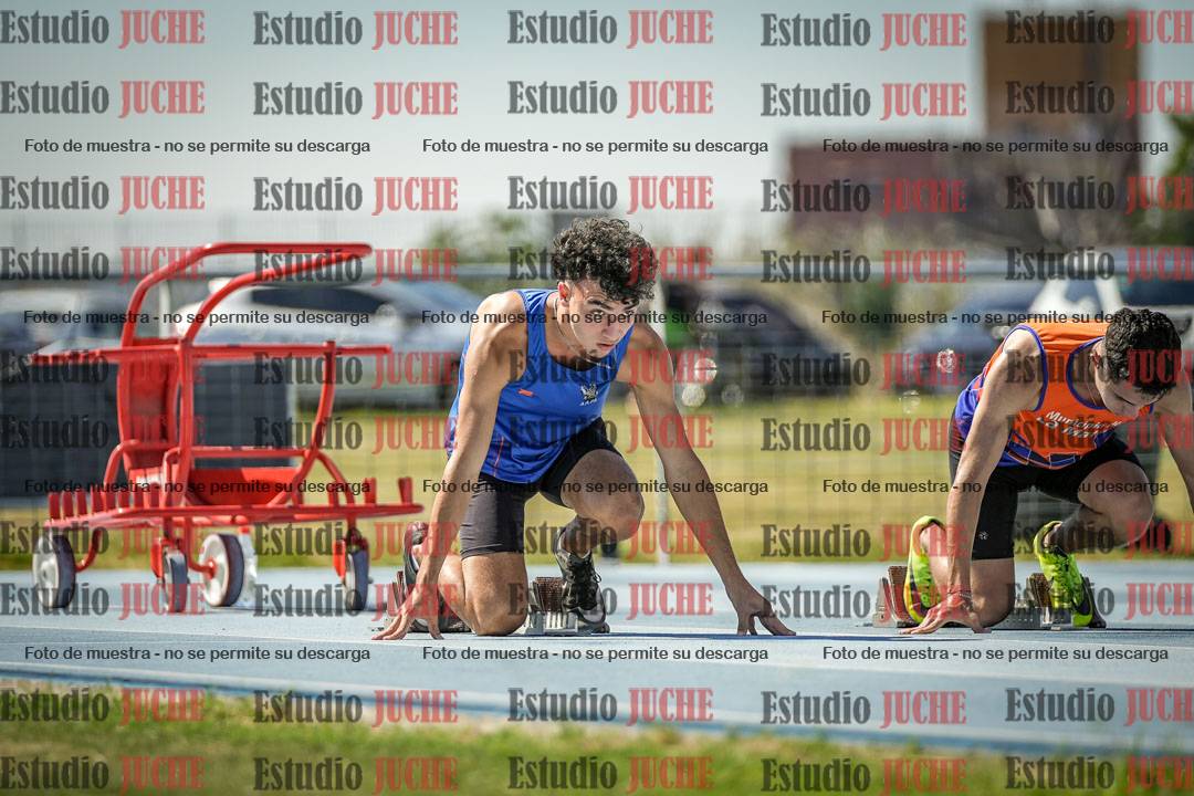 Fotos de los 100 m llanos de varones