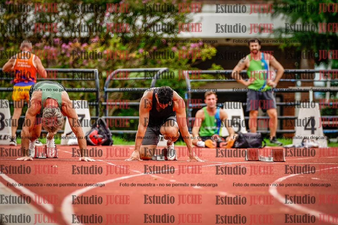 Fotos de los 100 m llanos de varones