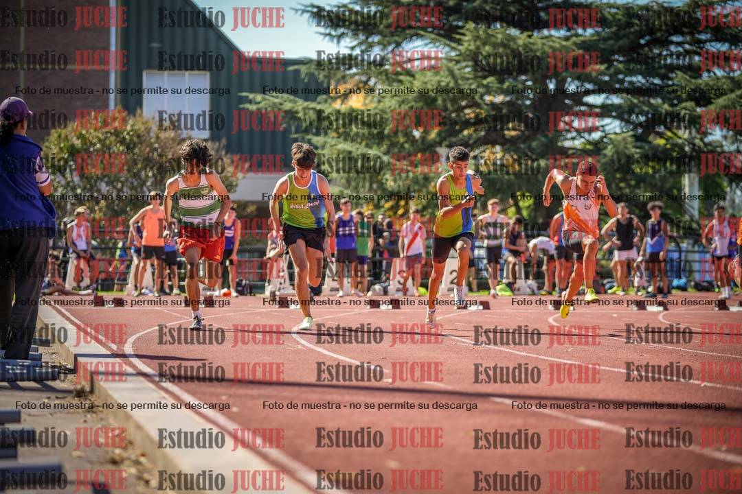Fotos de los 100 m llanos de varones